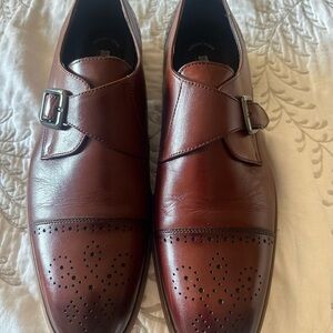 Stacy Adams Men's Brown Leather Slip-Ons